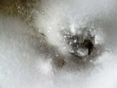 image of spring ice thawing